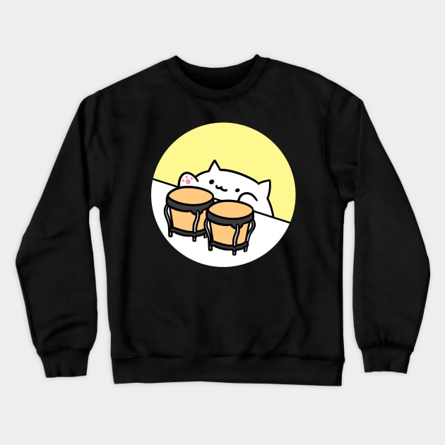 Bongo cat Crewneck Sweatshirt by Oricca